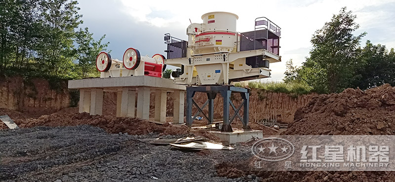 2臺57鄂破+制砂機配置的人工制砂生產(chǎn)線 2臺57鄂破+制砂機配置的人工制砂生產(chǎn)線