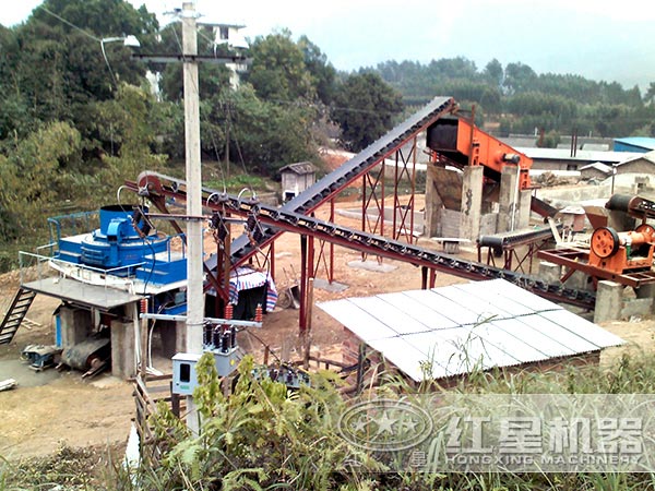 砂石骨料生產(chǎn)線現(xiàn)場 砂石骨料生產(chǎn)線現(xiàn)場