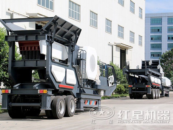 高清車載移動青石破碎制砂機 高清車載移動青石破碎制砂機
