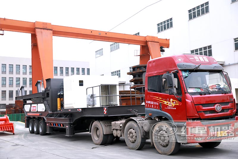 車載流動磕石機可以開著走 車載流動磕石機可以開著走