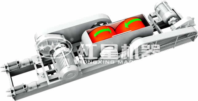 對(duì)輥式破碎作業(yè)原理 對(duì)輥式破碎作業(yè)原理