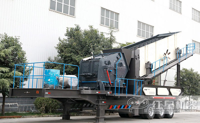 移動(dòng)破碎機(jī)搭載反擊式破碎機(jī) 移動(dòng)破碎機(jī)搭載反擊式破碎機(jī)