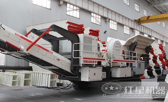 新型履帶式移動(dòng)煤矸石破碎站 新型履帶式移動(dòng)煤矸石破碎站