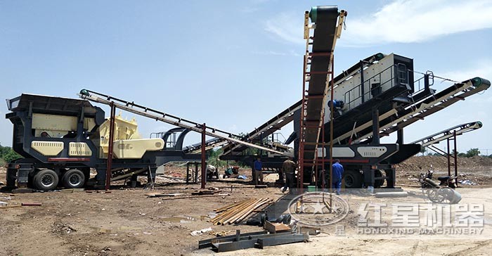 環(huán)保型流動式碎石生產(chǎn)線現(xiàn)場 環(huán)保型流動式碎石生產(chǎn)線現(xiàn)場