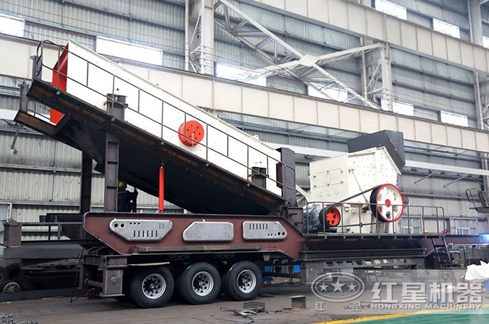 輪胎式建筑垃圾破碎篩分一體化設(shè)備 輪胎式建筑垃圾破碎篩分一體化設(shè)備