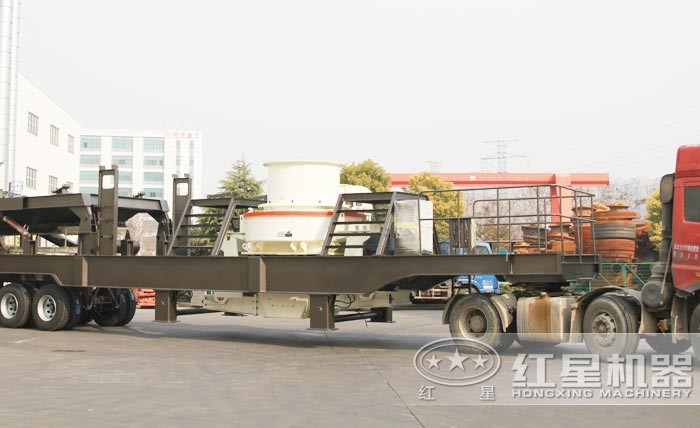 輪胎裝置下的大型車載式制砂機 輪胎裝置下的大型車載式制砂機