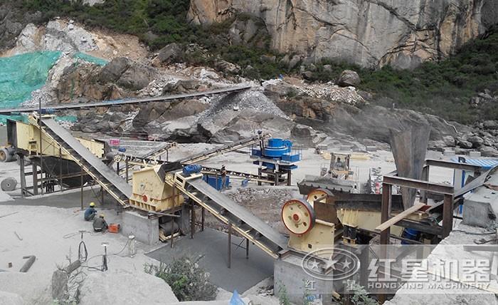 機制砂破碎生產(chǎn)線現(xiàn)場 機制砂破碎生產(chǎn)線現(xiàn)場