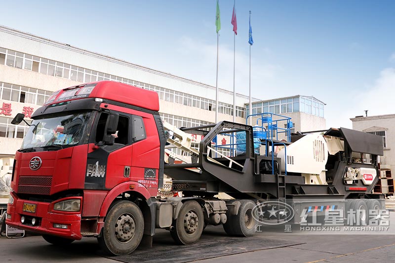 輪胎移動破碎機(jī)發(fā)貨中，歡迎來廠參觀