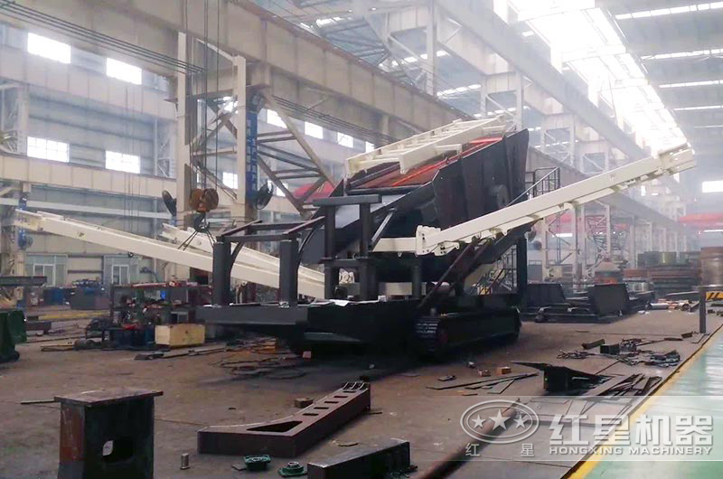 建筑垃圾粉碎機(jī)加工車間-半成品圖